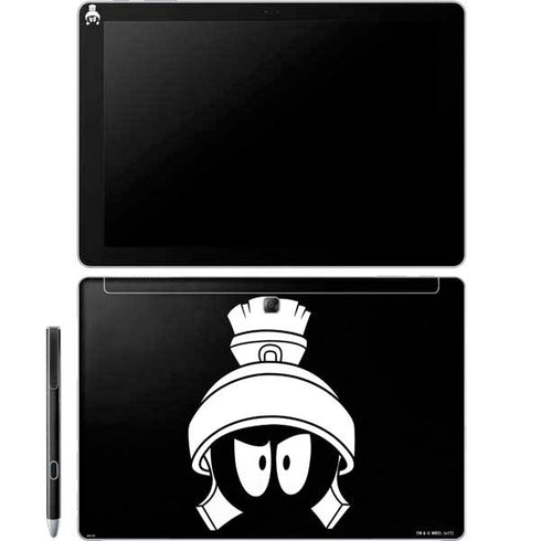 Looney Tunes Marvin the Martian Black and White Galaxy Book 12in Skin